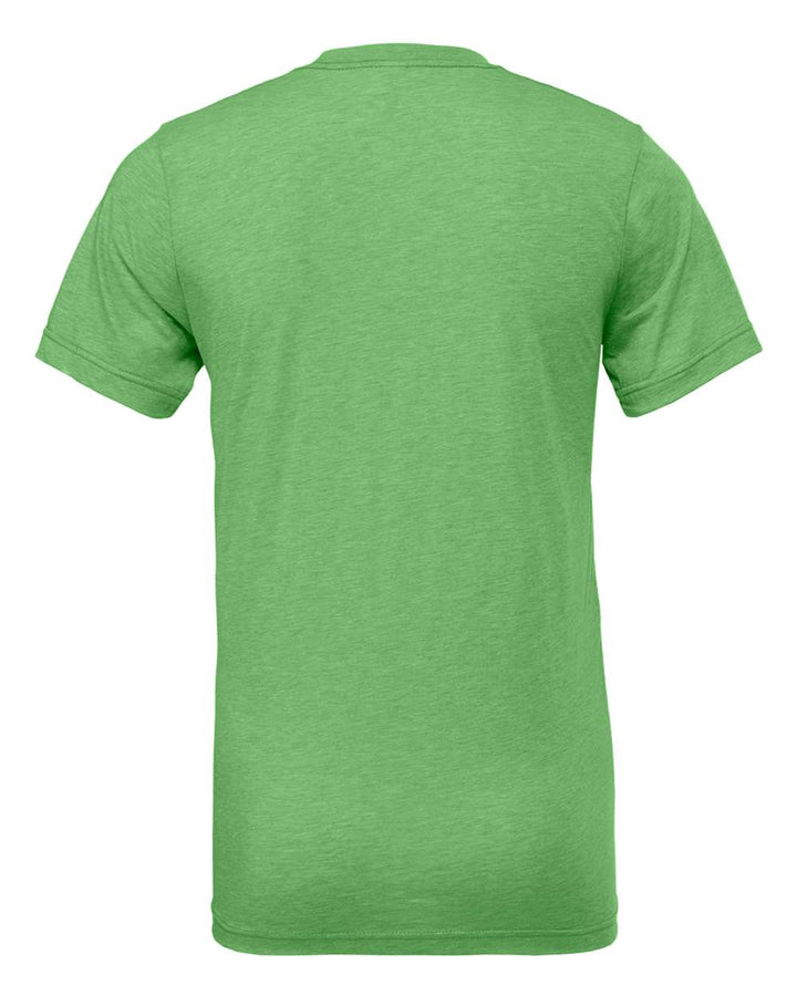 Rear View of Green Triblend Triblend Tee - 3413