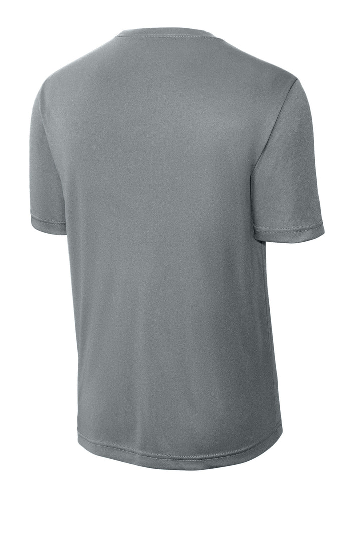 Rear View of Grey Concrete Sport-Tek PosiCharge Competitor Tee. ST350