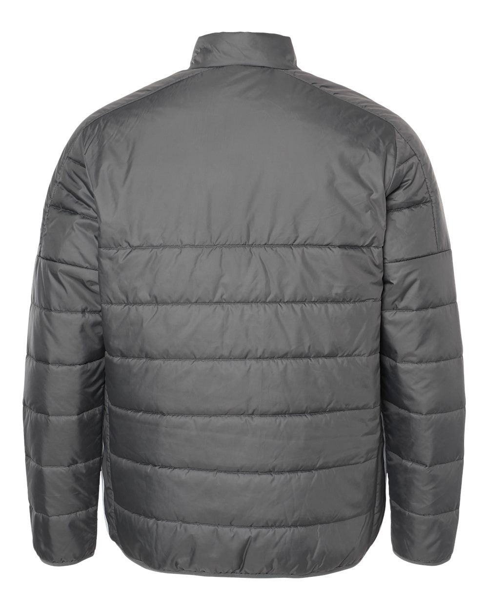 Rear View of Grey Five Puffer Jacket - A570