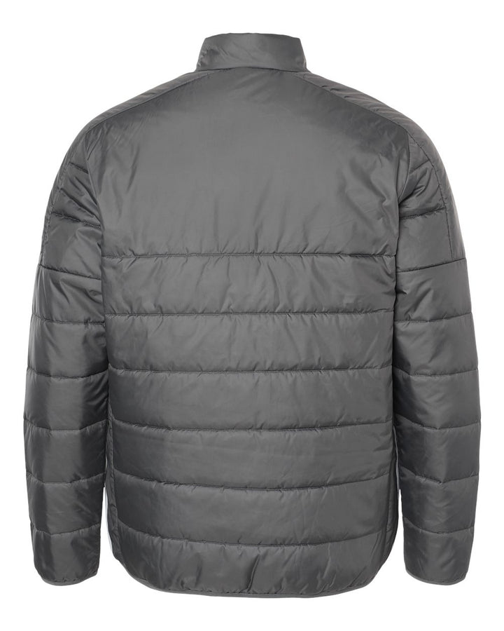 Rear View of Grey Five Puffer Jacket - A570