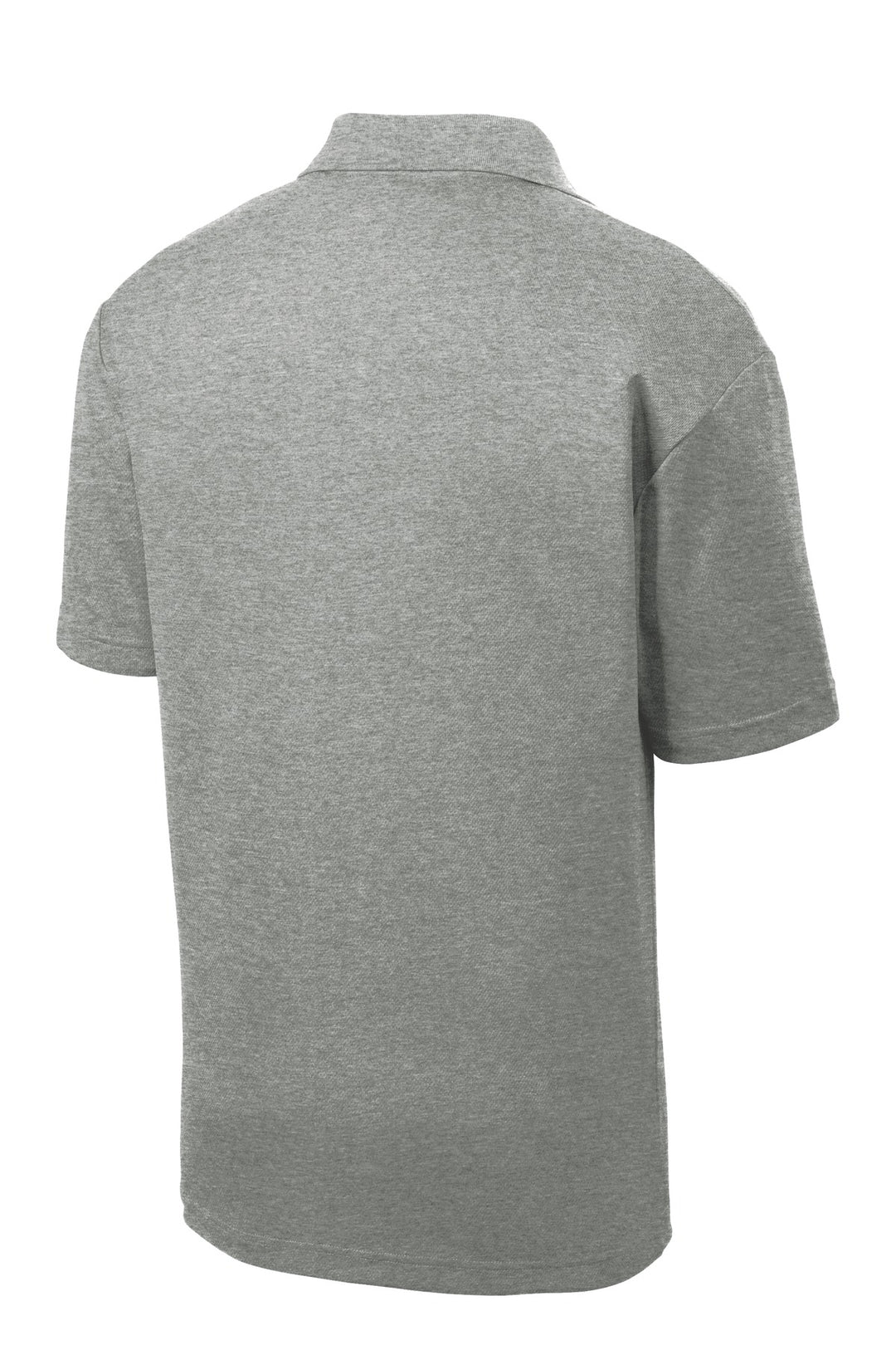 Rear View of Grey Heather Sport-Tek PosiCharge RacerMesh Polo. ST640