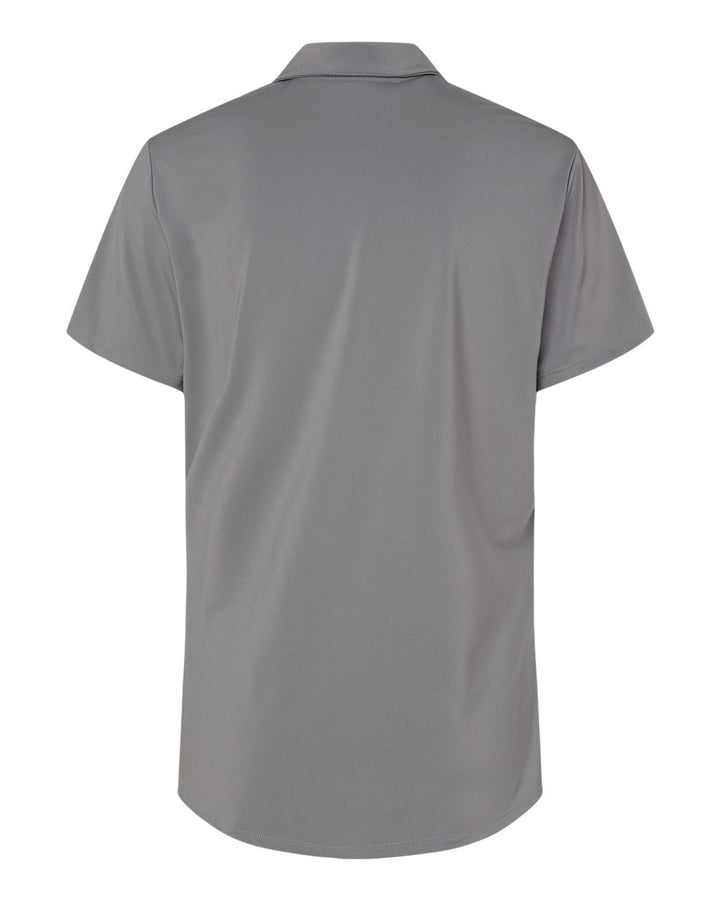 Rear View of Grey Three Women's Ultimate Solid Polo - A515