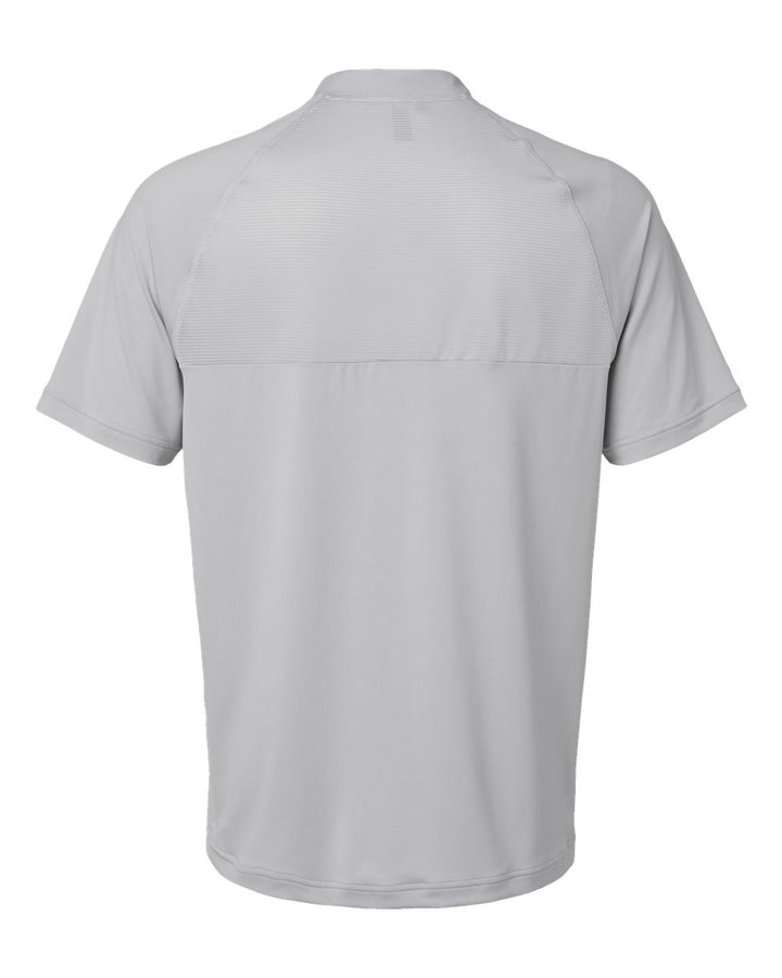 Rear View of Grey Two Sport Collar Polo - A584