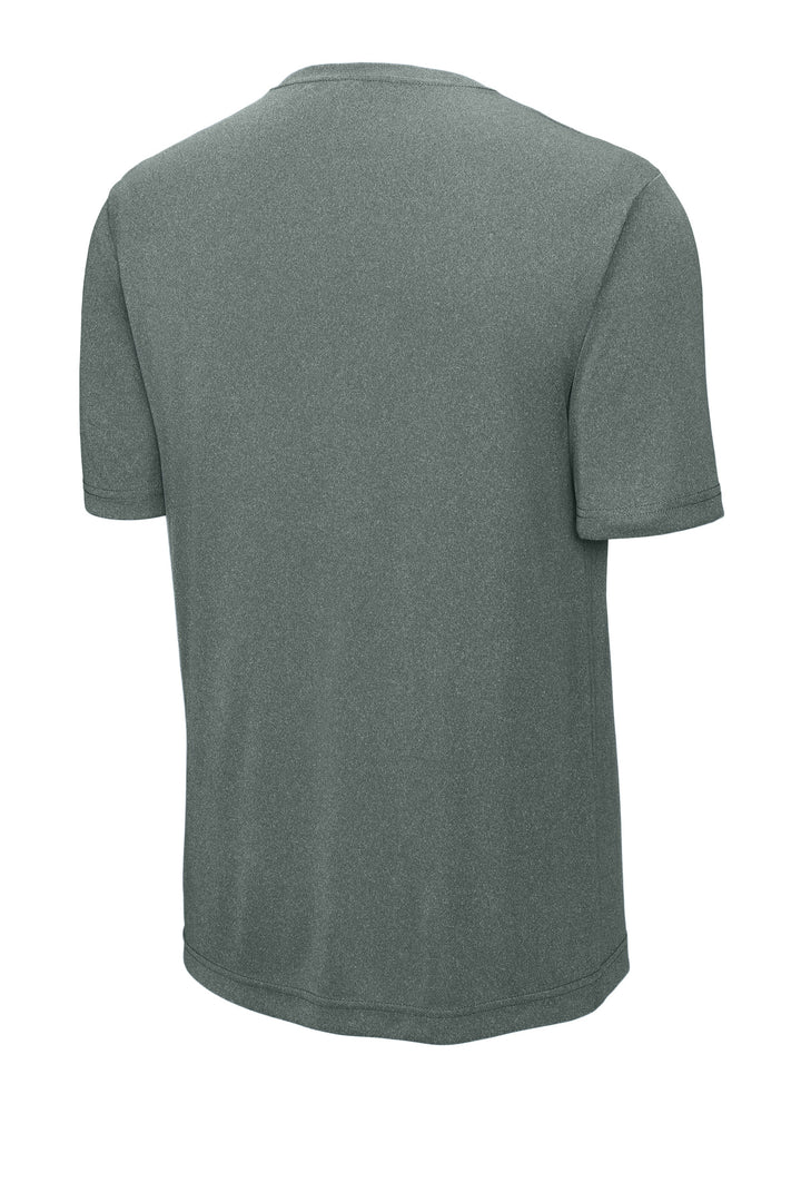 Rear View of GryConHthr Sport-Tek PosiCharge Competitor Tee. ST350