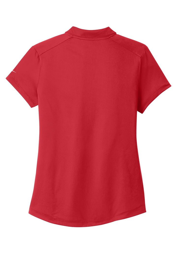 Rear View of Gym Red Nike Women's Dri-FIT Legacy Polo. 838957