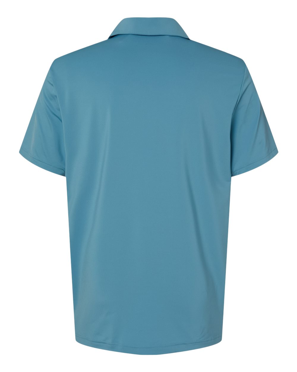 Rear View of Hazy Blue Ultimate Solid Polo - A514