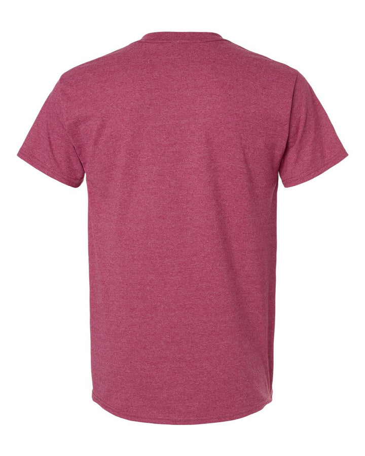 Rear View of Heather Cardinal Ultra Cotton® T-Shirt - 2000