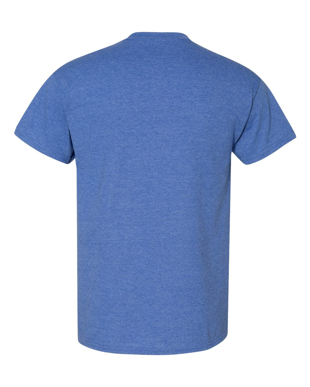 Rear View of Heather Deep Royal DryBlend® T-Shirt - 8000
