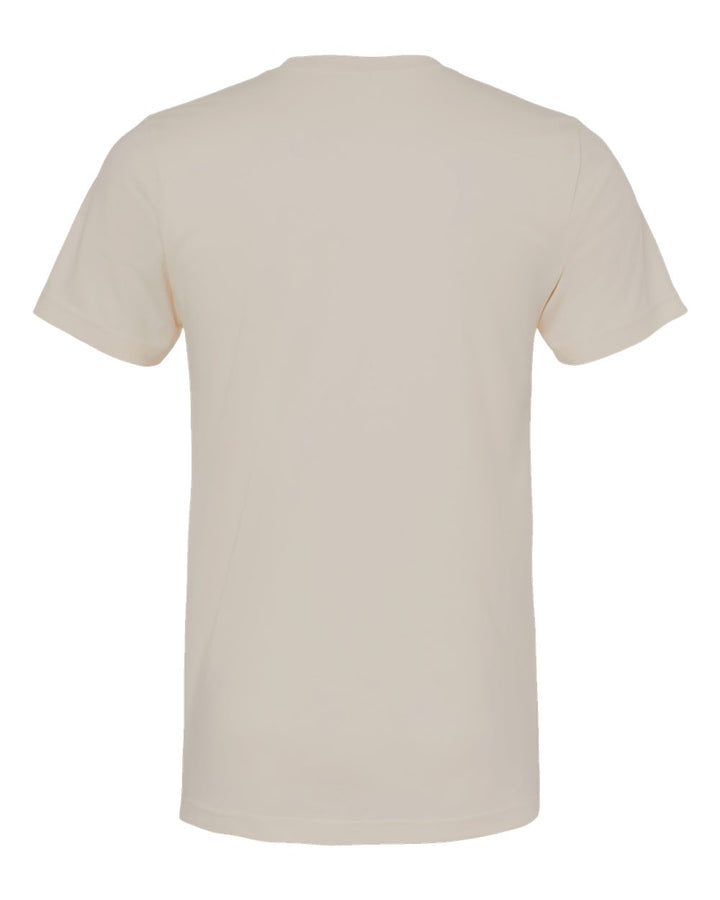 Rear View of Heather Dust CVC Jersey Tee - 3001CVC