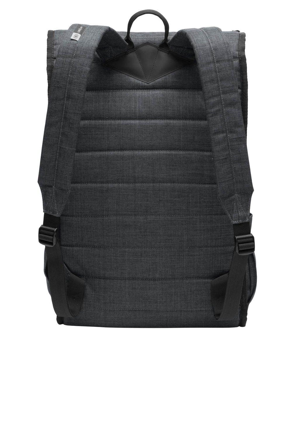 Rear View of Heather Grey OGIO Apex Rucksack. 411090