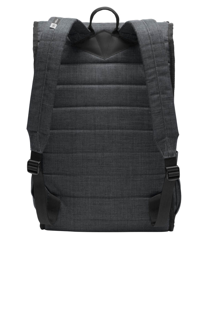 Rear View of Heather Grey OGIO Apex Rucksack. 411090