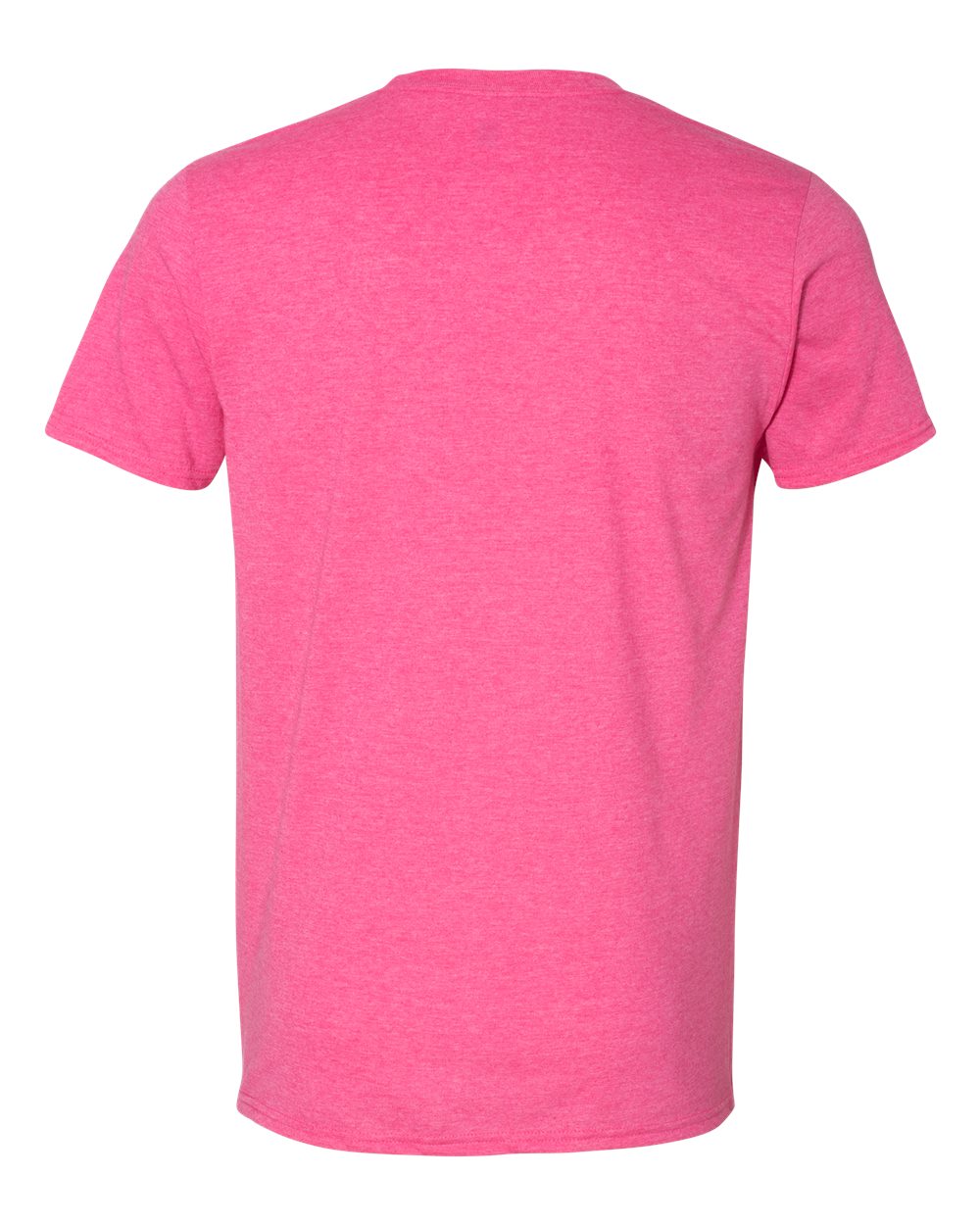 Rear View of Heather Heliconia Softstyle® T-Shirt - 64000
