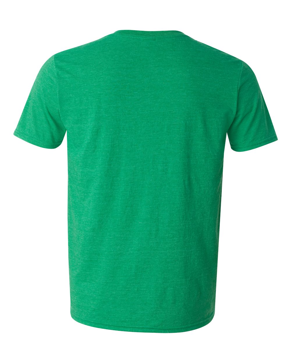 Rear View of Heather Irish Green Softstyle® T-Shirt - 64000