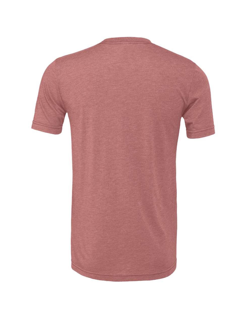 Rear View of Heather Mauve CVC Jersey Tee - 3001CVC