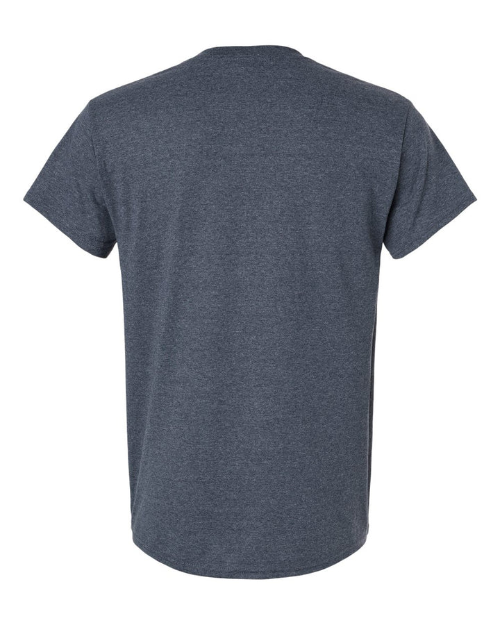 Rear View of Heather Navy Ultra Cotton® T-Shirt - 2000