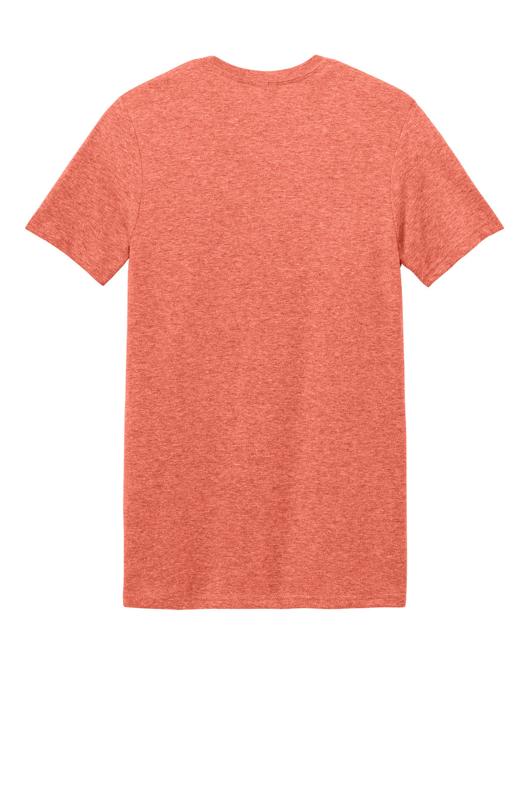 Rear View of Heather Orange Gildan Softstyle T-Shirt. 64000