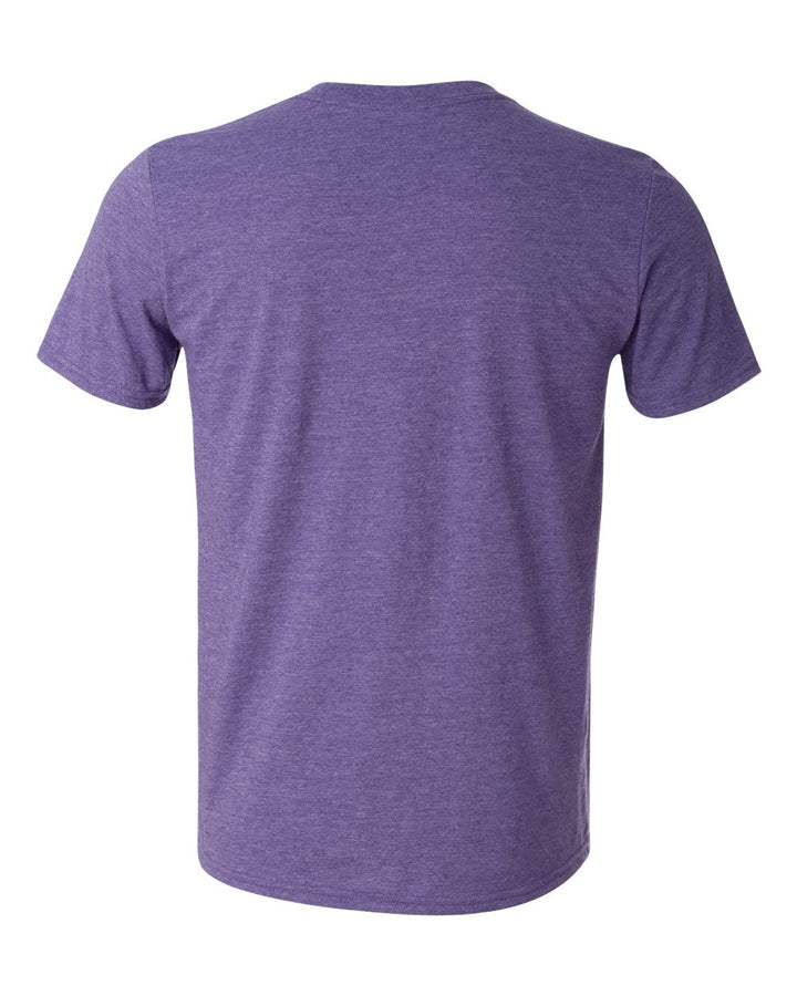 Rear View of Heather Purple Softstyle® T-Shirt - 64000