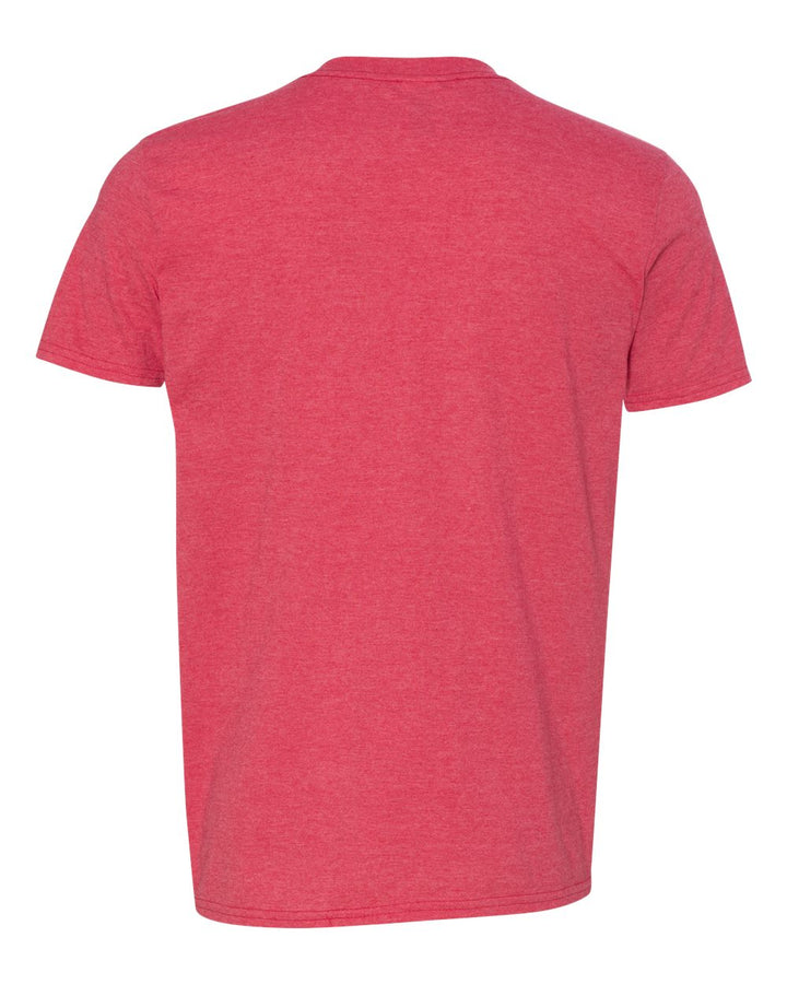 Rear View of Heather Red Softstyle® T-Shirt - 64000