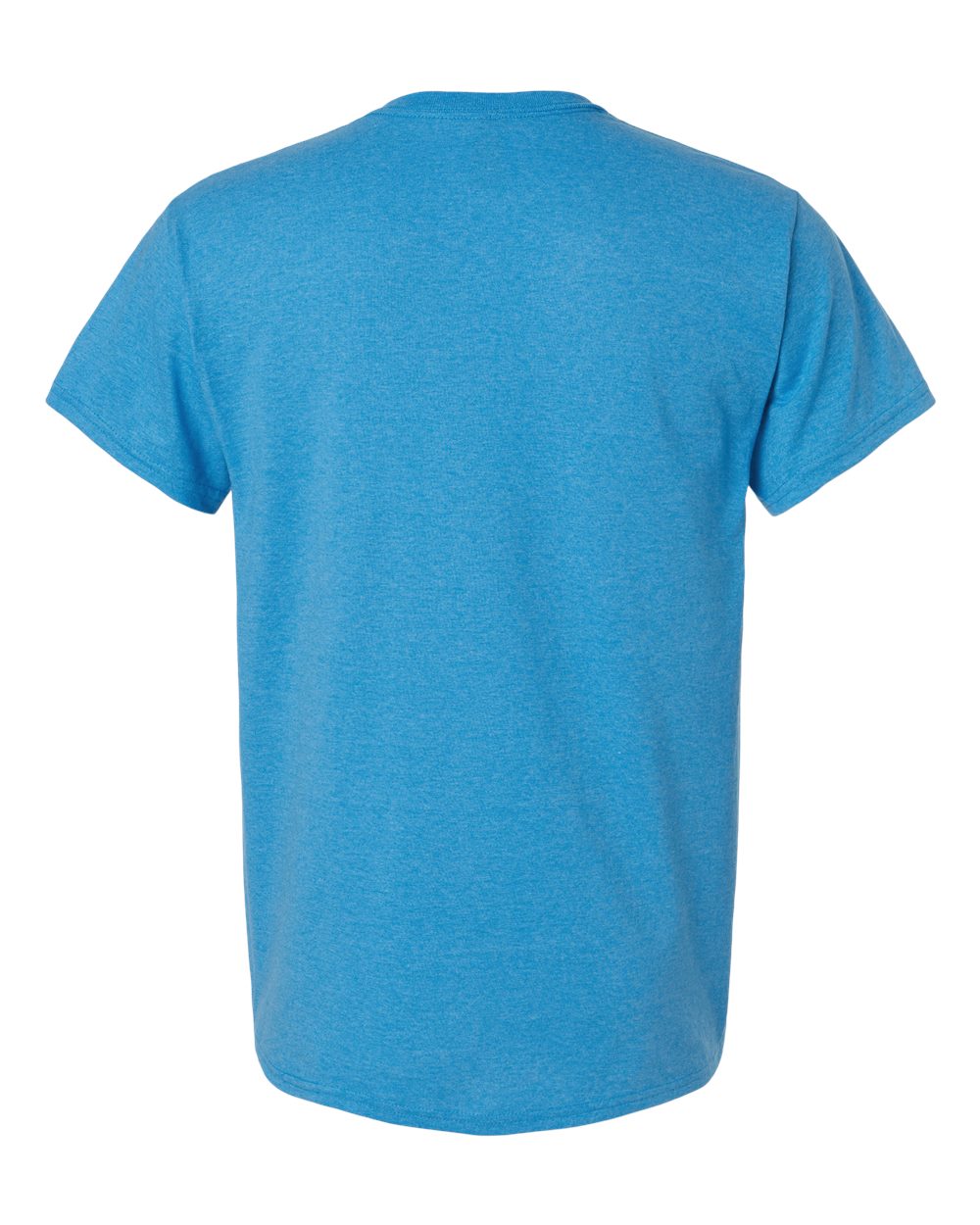 Rear View of Heather Sapphire Ultra Cotton® T-Shirt - 2000