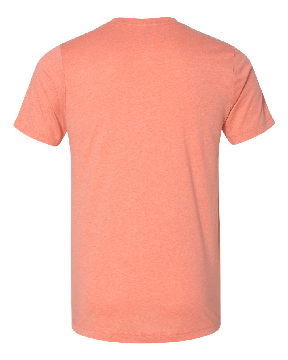 Rear View of Heather Sunset CVC Jersey Tee - 3001CVC