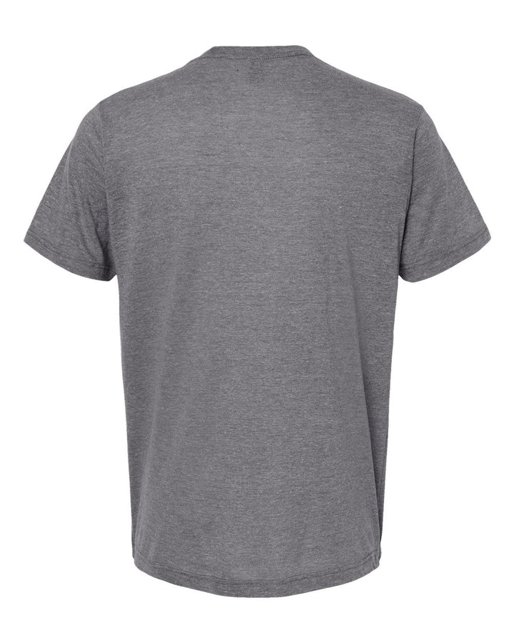 Rear View of Heather Tri Blend Tri-Blend T-Shirt - 254