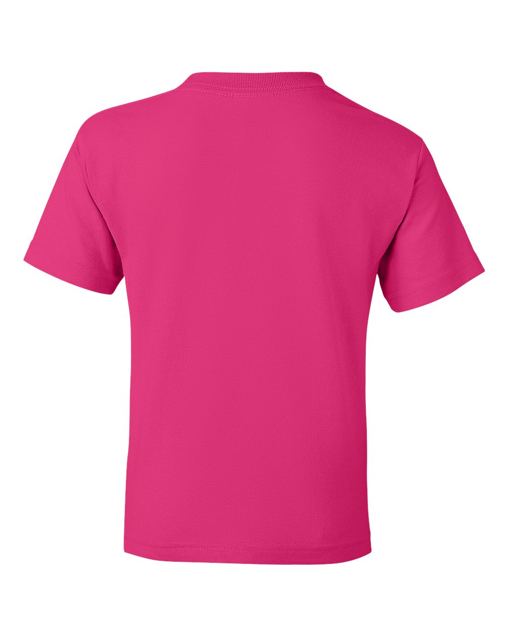 Rear View of Heliconia DryBlend® Youth T-Shirt - 8000B