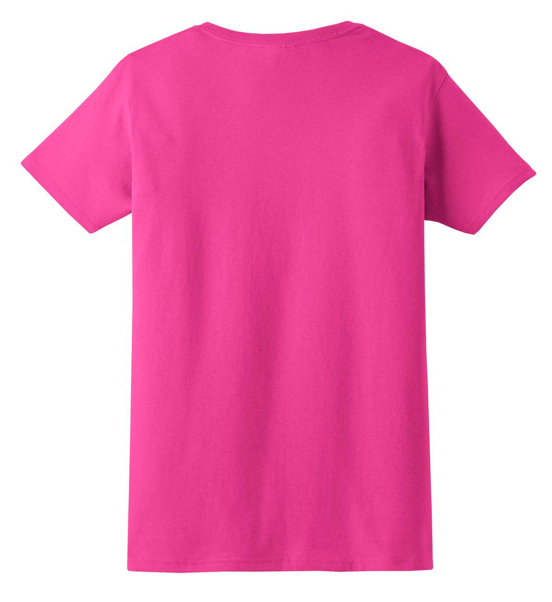 Rear View of Heliconia Gildan Women's Ultra Cotton 100% US Cotton T-Shirt. 2000L