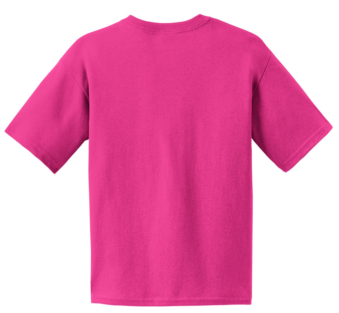 Rear View of Heliconia Gildan - Youth Ultra Cotton 100% US Cotton T-Shirt. 2000B