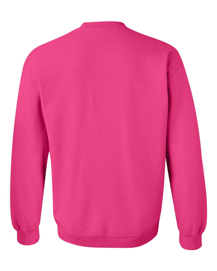 Rear View of Heliconia Heavy Blend™ Crewneck Sweatshirt - 18000