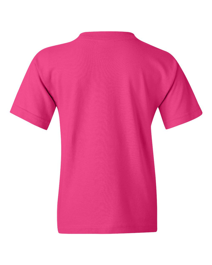 Rear View of Heliconia Heavy Cotton™ Youth T-Shirt - 5000B