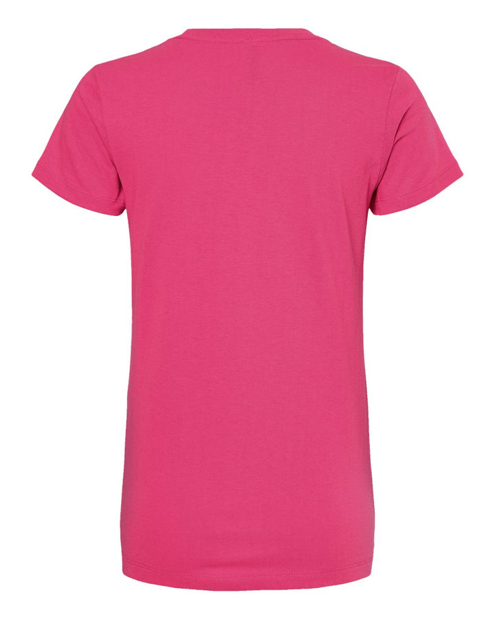 Rear View of Heliconia Women's Gold Soft Touch T-Shirt - 4810