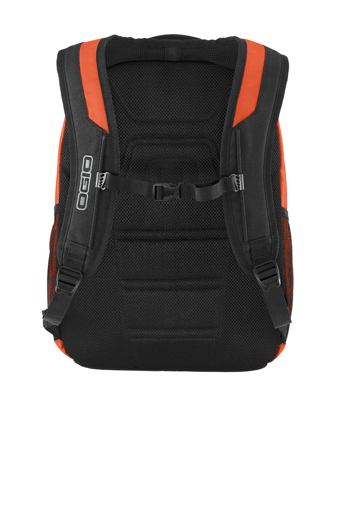 Rear View of Hot Orange OGIO Logan Pack. 411092