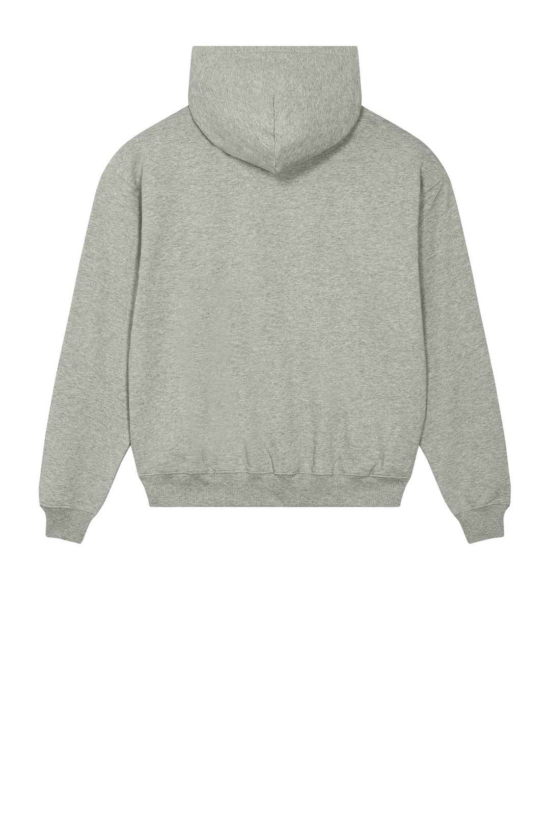 Rear View of HthrGrey Stanley/Stella Unisex Cooper Dry Hooded Sweatshirt SXU028