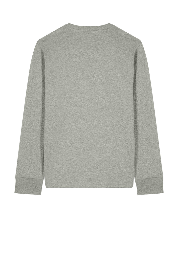 Rear View of HthrGrey Stanley/Stella Unisex Creator 2.0 Long Sleeve Tee SXU022