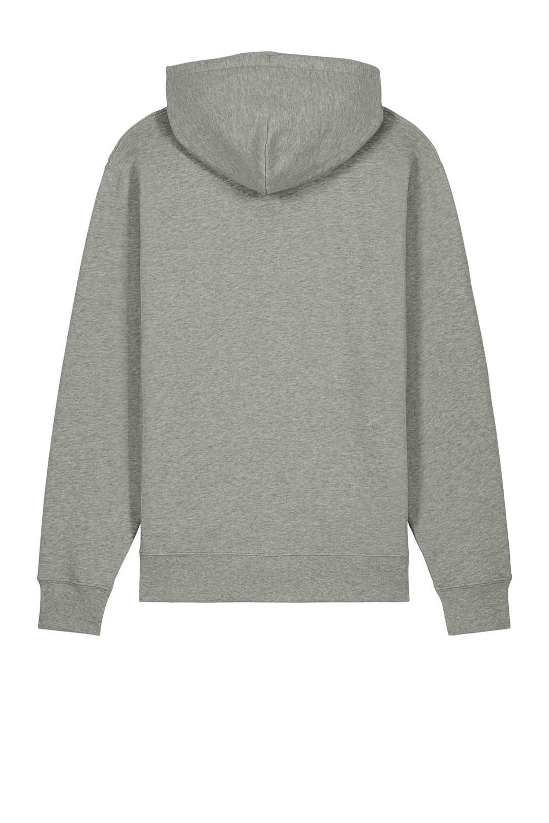 Rear View of HthrGrey Stanley/Stella Unisex Cruiser 2.0 Hooded Sweatshirt SXU003
