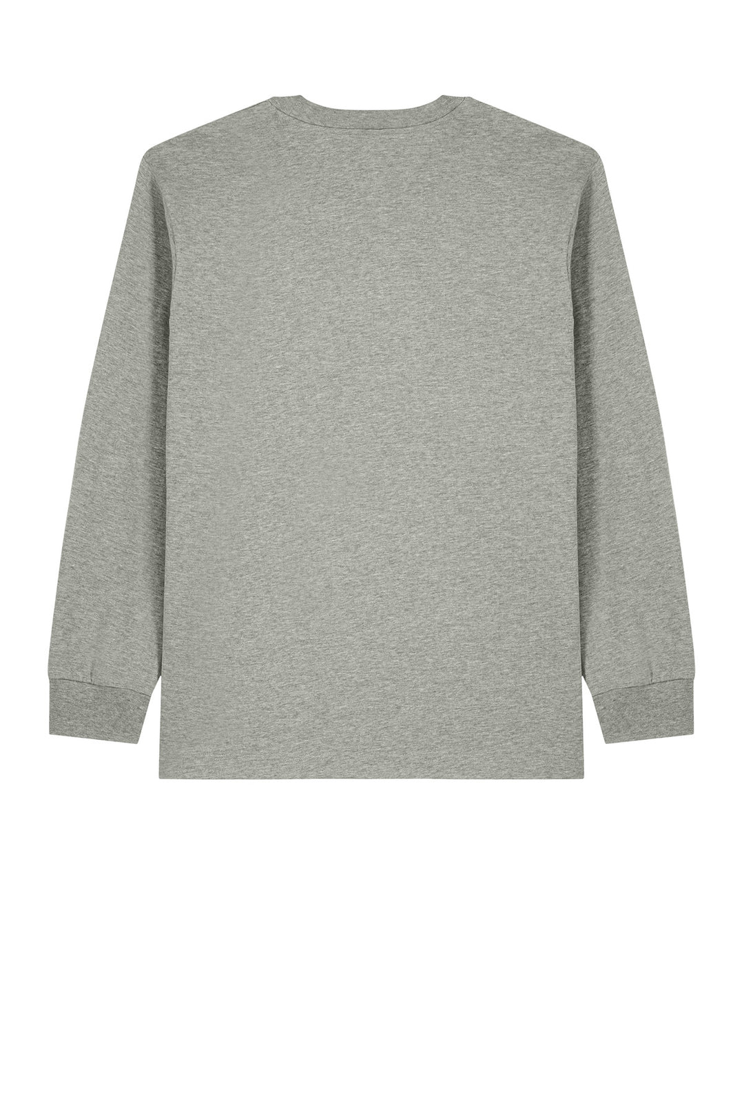 Rear View of HthrGrey Stanley/Stella Unisex Freestyler Heavyweight Long Sleeve Tee SXU023