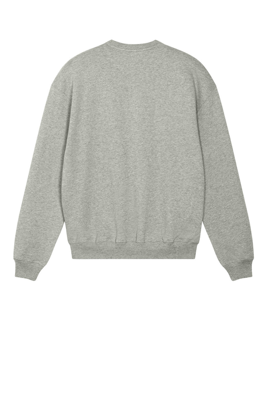 Rear View of HthrGrey Stanley/Stella Unisex Ledger Dry Crewneck Sweatshirt SXU029