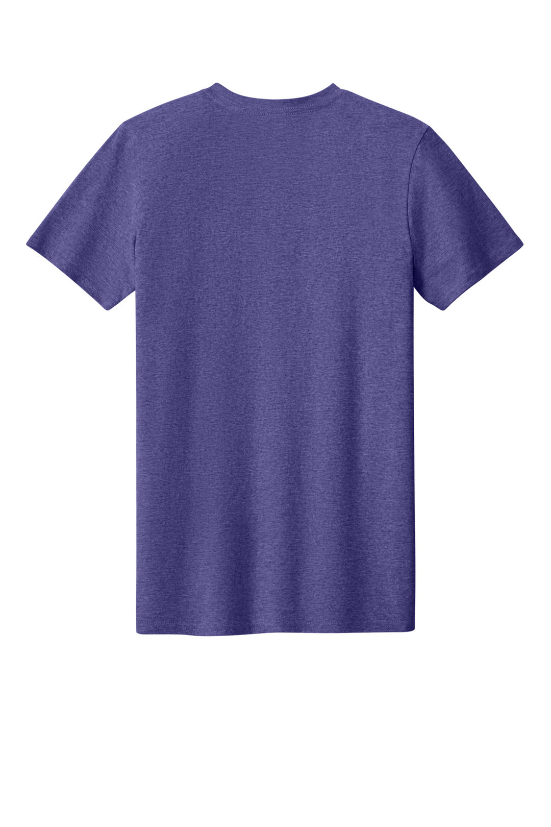 Rear View of HthrPurple Gildan Softstyle V-Neck T-Shirt. 64V00