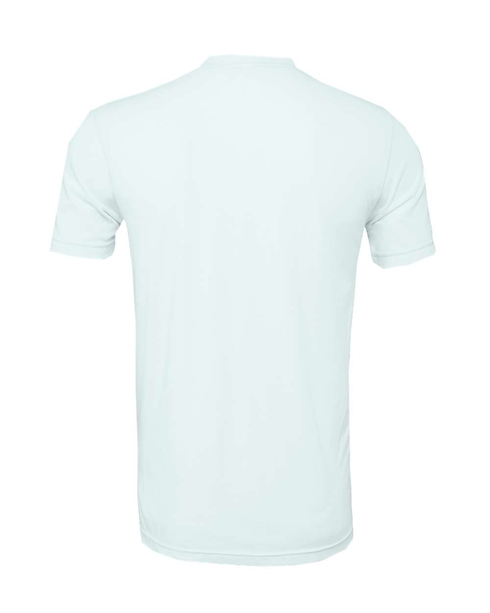 Rear View of Ice Blue Triblend Triblend Tee - 3413