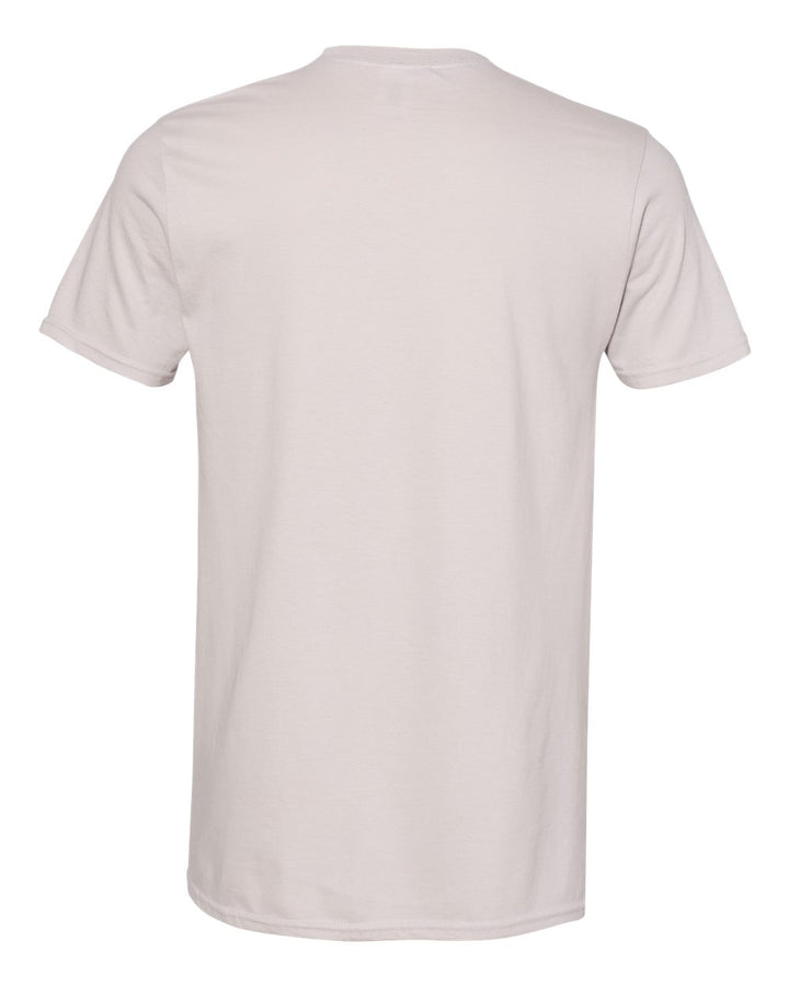 Rear View of Ice Grey Softstyle® T-Shirt - 64000