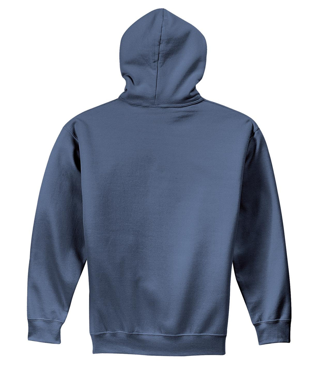 Rear View of Indigo Blue Gildan - Heavy Blend Hooded Sweatshirt. 18500