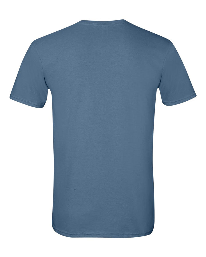Rear View of Indigo Blue Softstyle® T-Shirt - 64000