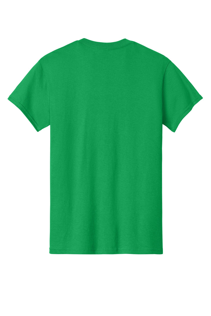 Rear View of Irish Green Gildan - Heavy Cotton 100% Cotton T-Shirt. 5000