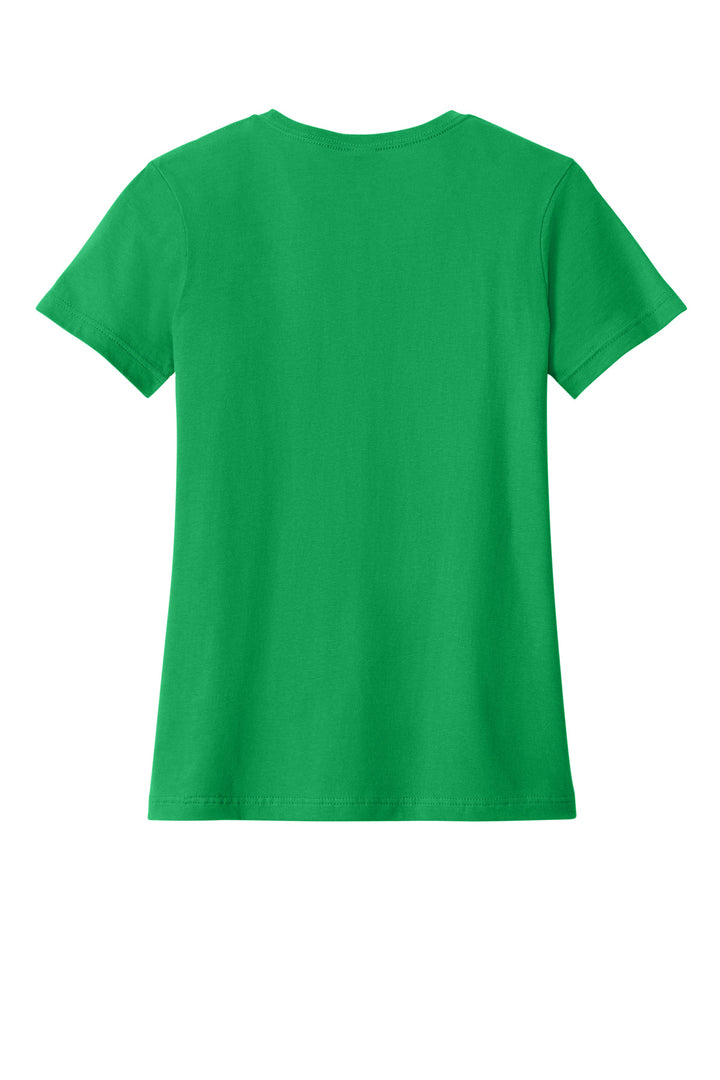 Rear View of Irish Green Gildan Softstyle Women's T-Shirt. 64000L