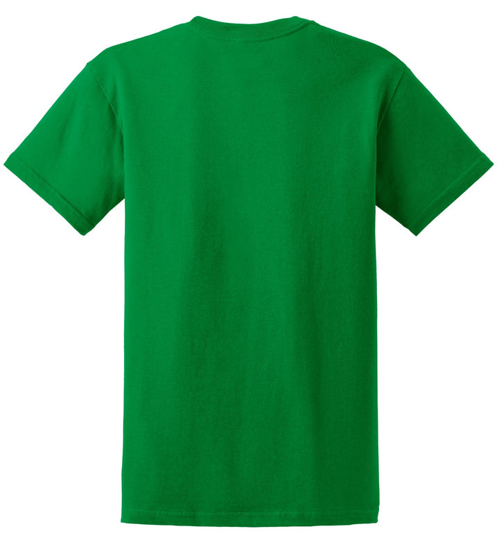 Rear View of Irish Green Gildan - Ultra Cotton 100% US Cotton T-Shirt. 2000