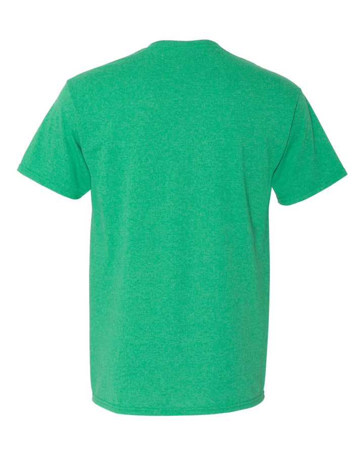 Rear View of Irish Green Heather Dri-Power® 50/50 T-Shirt - 29MR