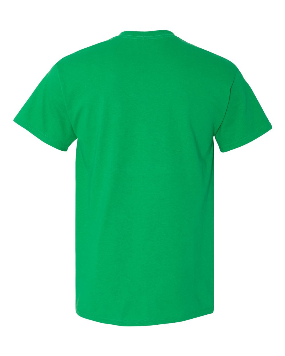 Rear View of Irish Green Heavy Cotton™ Pocket T-Shirt - 5300