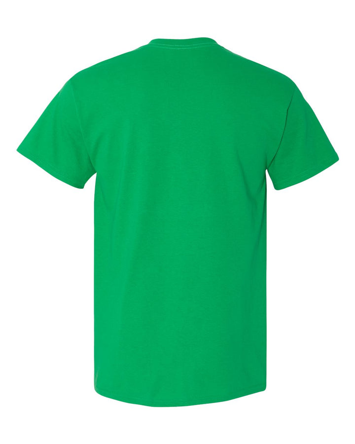Rear View of Irish Green Heavy Cotton™ Pocket T-Shirt - 5300