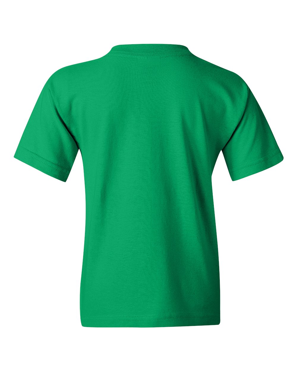 Rear View of Irish Green Heavy Cotton™ Youth T-Shirt - 5000B
