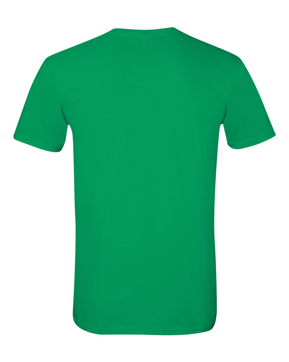 Rear View of Irish Green Softstyle® T-Shirt - 64000